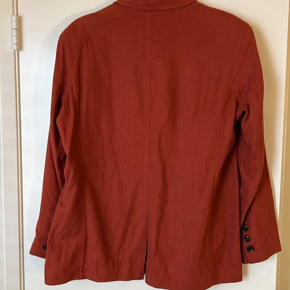 URBAN OUTFITTERS 🧡 Lightweight Lineny Blazer Jacket Sz S/P - Picture 5 of 7